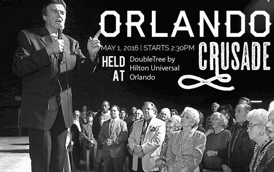 Orlando Crusade! Event /><br /><br /><br />MAY 1, 2016 @ 2:30PM FOR HOTEL RESERVATIONS CALL 1-407-351-1000 USING THE RESERVATION CODE “LRE”
HOTEL RESERVATION WILL BE $109.00 A NIGHT AT THE DOUBLETREE.
</h1>
                                                    <h2>Event Starts on: May 01, 2016</h2>
                                                      <div class=